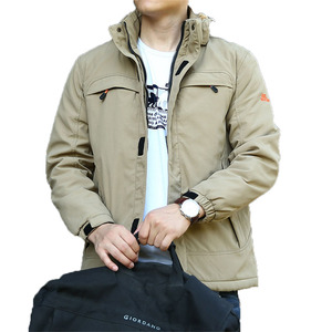 Custom Logo OEM Wholesale Men's Navy Blue Hooded Sherpa Lined 20k Waterproof Windproof Winter Snowboard <b>Ski</b> Jacket - Product Image 1