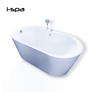Bañera Ovalada de Acrílico Blanca Astra con Hidromasaje, Moderna, para Interiores, para Hotel o Villa - Product Image 3