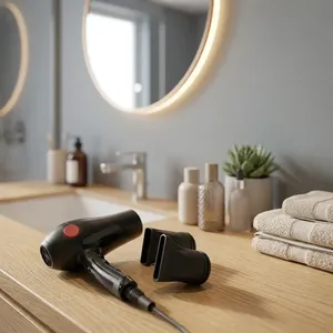 Secador de Pelo de Acero Inoxidable Negro, Montado en el Suelo, Acabado Mate, Eléctrico, 3000-5000W, Funcionamiento Silencioso, Sonda de Temperatura, Accesorios - Product Image 4