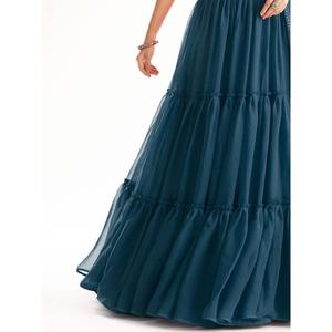 Lehenga choli ชุดต้อนรับ georgette เลื่อมสีน้ำเงินสีน้ำเงินอมเขียวที่น่าสนใจ - Product Image 2