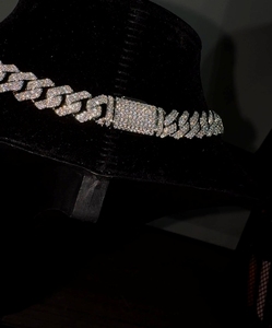 In USA Warehouse <b>Iced</b> <b>Out</b> Hip Hop Silver S925 10mm FL Moissanite Diamond GRA Certificate Miami Cuban <b>Chain</b> & Bracelet Man Style - Product Image 3