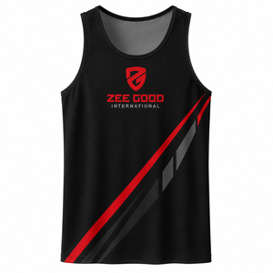 Débardeur de boxe en gros avec impression par sublimation, gilet de boxe, débardeur de sport sans manches pour la course, chemises de combat en Spandex/Polyester, haut de kickboxing - Product Image 1