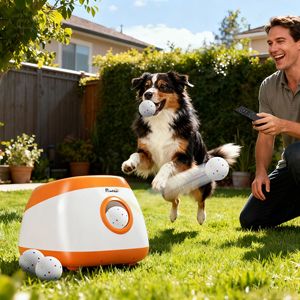 Lanciatore Automatico di Palline per Cani di Taglia Media e Grande, Distanza 26-79 Piedi, Arancione, Prodotto RC per Animali - Product Image 2