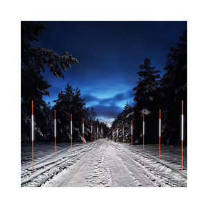High Strength Durable and Reflective Fiberglass <b>Plastic</b> <b>Rods</b> for Driveway Markers Custom Processing Service-Cutting Available - Product Image 1