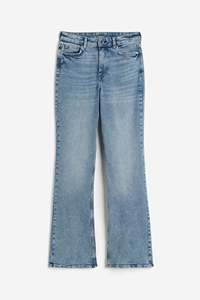 Jeans Rectos de Mezclilla Azul Claro, Cintura Alta, con Botones, Estilo Vintage, Transpirables, para Mujer, Verano, Sexy, OEM/ODM - Product Image 3