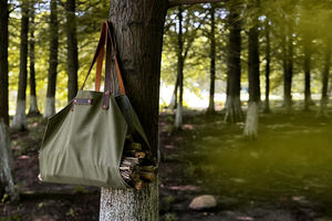 Porte-bûches en cuir de qualité supérieure pour bois de chauffage, accessoires de cheminée, support pour bûches - Product Image 3