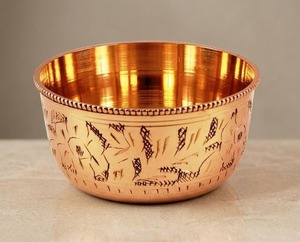Service de table traditionnel en laiton Kansa gravé, vaisselle pour fête, finition brillante, écologique, collection de luxe pour dîner - Product Image 6