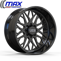 Jantes forgées 24x14 26x14 30x16 30 pouces 8x170 8x180 pour Ford F250 F350 pour GMC Sierra 2500HD 3500HD Jantes de camion personnalisées à déport profond