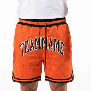 Shorts de basketball pour hommes style urbain, écologiques, imperméables, séchage rapide, respirants, design en maille, entrejambe de 5 pouces, coupe ample, couleur unie, taille haute - Product Image 3