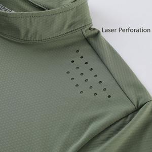 Camiseta Deportiva de Punto para Hombre, Manga Larga, Ajustada, Transpirable, de Secado Rápido, Antiarrugas, Ropa Deportiva al por Mayor - Product Image 2