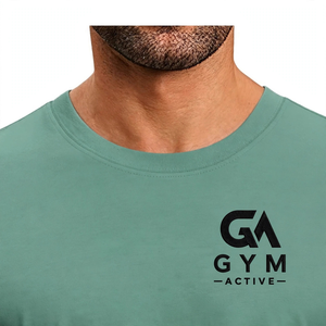 เสื้อยืดผู้ชาย GYM Active ผ้าโพลีเอสเตอร์/คอตตอนผสม ทอแบบถัก ไซส์ใหญ่ แห้งเร็ว ระบายอากาศได้ดี ทรงหลวม สวมใส่สบายๆ ขายส่ง - Product Image 2