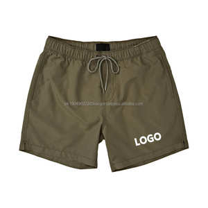 Bañador de talla grande y alto personalizado, bañador azul marino para hombre, pantalones cortos con forro de compresión - Product Image 2