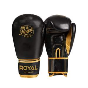 High Quality Custom Logo Printed Leather PU Material Boxing Gloves <b>Black</b> Color 12oz Wholesale Personalized OEM - Product Image 1