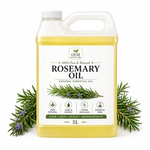 Huile essentielle de romarin de qualité supérieure OEM pour la croissance des cheveux et le contrôle de la chute des cheveux, huile de romarin 100% pure et naturelle en gros - Product Image 1