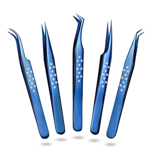 Pinzas Antideslizantes de Acero Inoxidable con Punta de Fibra de Alta Densidad, Duraderas, para Extensiones de Pestañas, Herramientas de Precisión para Kits de Belleza - Product Image 2