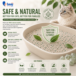 Lettiera per Gatti in Zeolite Naturale a Granuli Fini, Superiore Eliminazione degli Odori, Basso Contenuto di Polvere, OEM, Vendita all'Ingrosso - Product Image 3