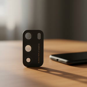 Protector de Lente de Cámara Triple para Xiaomi Poco M3, Material ABS Negro - Product Image 3