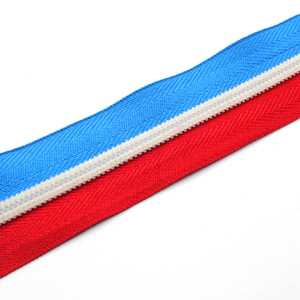 Nouveau style 5 #   Fermeture éclair en nylon de couleur contrastée, ruban de fermeture éclair personnalisé bicolore pour vêtements de sport - Product Image 2
