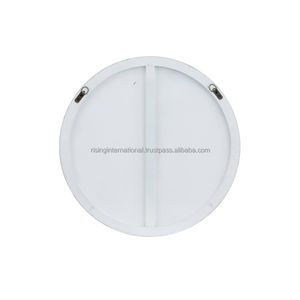 Espejo de pared contemporáneo blanco, espejo de pared moderno, decoración para sala de estar, decoración del hogar, espejo circular para baño, suministros a granel - Product Image 4