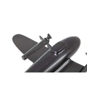 Black <b>Matte</b> Propeller Aircraft Model With Base Cheap Price Cast Aluminium Airplane Models <b>Table</b> Decoration Items - Product Image 3