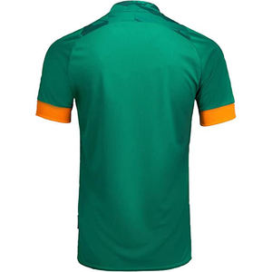 Maillot de football vert camouflage pour homme, col en V, manches courtes, coupe athlétique, évacuation de l'humidité - Product Image 2