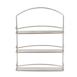 Stainless Steel Metal Square Shape Black Finished Wall Mounted glass, spice <b>rack</b> <b>Storage</b> Shelve Hot Selling - Product Image 4