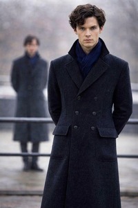 Abrigo de lana inspirado en el estilo trench, abrigo de detective británico para hombre, chaqueta de disfraz hecha a mano - Product Image 1