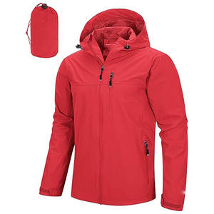 Veste imperméable pour homme avec capuche réglable et tissu respirant pour une utilisation en extérieur, fabriquée avec des matériaux de haute qualité - Product Image 5