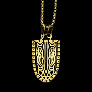 New Arrival Iced Shield Pendant 22K <b>Silver</b> Plated Crystal Rhinestone Micro Insert Hiphop Style Unisex Jewelry From India - Product Image 2