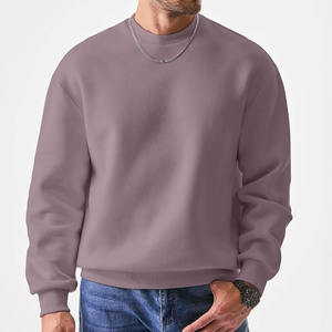 Sweat-shirt à col rond 100% coton pour homme, sweat-shirts à col rond personnalisés, sweat-shirt à manches longues en tissu éponge pour homme, français - Product Image 2