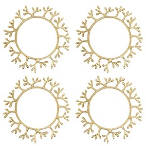 Luxury Gold Butterfly & Branch Metal Charger Plate Elegant Hollow Out <b>Twig</b> Design Underplate <b>for</b> Garden Wedding & Event <b>Decor</b> - Product Image 5