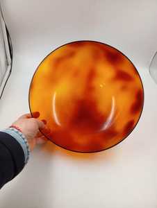 Frutero, Cesta para Ensaladas, Diseño Vintage de Resina Lucite con Efecto Carey, Estilo Postmoderno, Espacial, de Mediados de Siglo, Regency - Product Image 3