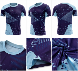 T-shirt décontracté pour homme en polyester de haute qualité, col rond, coupe classique, manches courtes, respirant, durable, premium, doré - Product Image 2