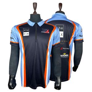 Camiseta Polo para Hombre, Transpirable, de Secado Rápido, Manga Corta, para Ciclismo, Karting, Motociclismo, Carreras - Product Image 5