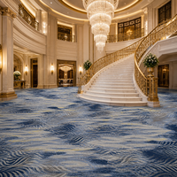 Tapis Axminster en laine et nylon tissé pour hôtel, salle de bal, salle de banquet, tapis de sol ignifuge, design personnalisé, usage commercial