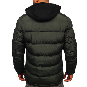 2026 Custom Fashion Men's <b>Fleece</b> Jacket Polyester Made Quilted Stand Collar Bomber JB Breathable Winter Jacket Unisex - Product Image 4