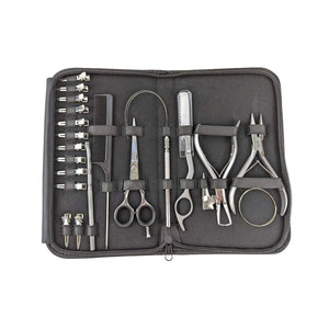 Kit Profesional de Herramientas para Extensiones de Cabello de Salón de Belleza, Tijeras de Acero Inoxidable para Cortar Cabello, Cuchilla, Pinza para Extensiones de Cabello - Product Image 1