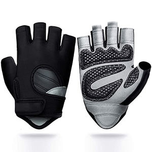 Guantes Deportivos de Motociclismo para Hombre, Medios Dedos, de Piel Sintética PU, Antiestáticos, Duraderos, 8Mil 10Mil - Product Image 4