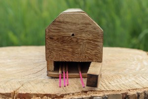 Wooden Incense and Cone <b>Box</b> storage Burner Altar decor,Hand Carved Incense Holder - Ash Cacher Incence And Cone stick Holder Gif - Product Image 5