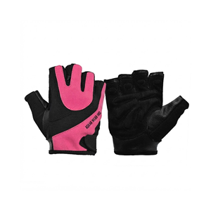 ASKAR WEAR IND Unisex <b>Half</b>-Finger Fitness Gloves Black Pink Leather Breathable Non-<b>Slip</b> Weight Lifting Gym Training - Product Image 1