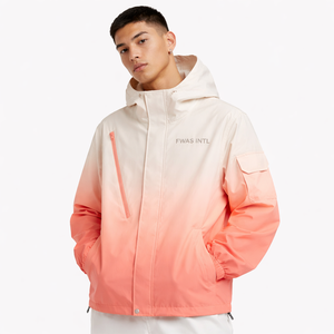 Unisex Hooded Gradient Color Windbreaker <b>Jacket</b> B2B Lightweight Streetwear Y2K Breathable <b>Jackets</b> OEM Wholesale men's <b>jackets</b> - Product Image 1