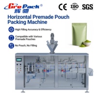 Horizontale Pulver-Beutelverpackungsmaschine, Automatische Doypack-Verpackungslinie für Protein- und Milchpulver