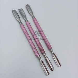 AL_FARDAN Repousse-cuticules et grattoir à ongles en acier inoxydable avec logo personnalisé pour manucure et outils de nail art - Product Image 5