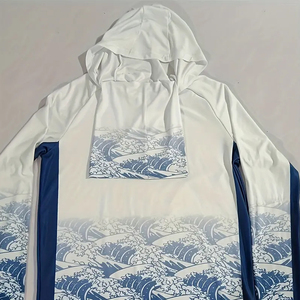 Vente flash : Sweat à capuche de pêche pour homme, performance, grande taille, 100 % polyester, séchage rapide, manches longues, coupe-vent pour adultes - Product Image 3