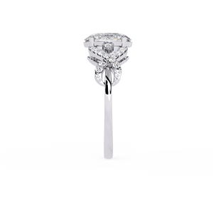 Anillo de Compromiso con Diamante Ovalado de 1.5 Quilates Cultivado en Laboratorio, Diseño Exclusivo, Oro de 14K, Certificado IGI, Diamante VS DEF para Aniversario o Boda - Product Image 6