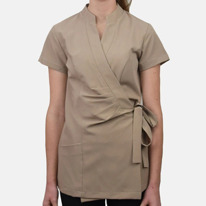 Túnica de Bienestar SPA Tailandesa para Mujer con Logotipo Personalizado, Tejido Cómodo, Ropa de Trabajo para Spa, Salón de Belleza, Hospitales y Enfermeras - Product Image 4