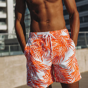 Shorts de plage personnalisés pour hommes, sublimation, 100% polyester nylon, imprimés, avec cordon de serrage à la taille - Product Image 2
