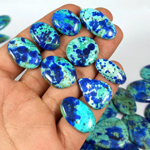 Cabujón de Azurita Natural, Piedras Preciosas Sueltas, Formas Variadas, Todos los Tamaños, Semipreciosas, Curativas, Hechas a Mano - Product Image 1
