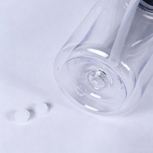 Gobelet en plastique de 10 oz, écologique, à double paroi, transparent, avec couvercle coloré - Product Image 3