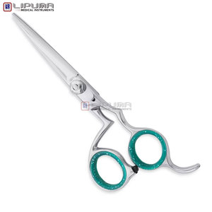 Ciseaux de barbier professionnels antidérapants en acier inoxydable, ciseaux de coiffure personnalisés, lame tranchante, coupe lisse - Product Image 3